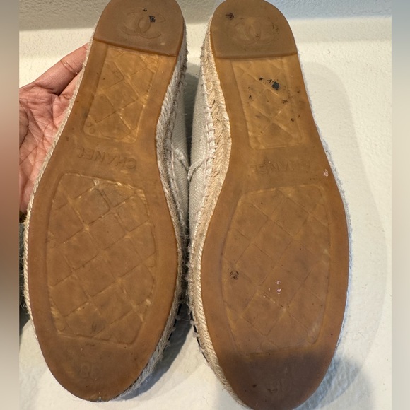Chanel Espadrilles canvas/black Size 38 - Picture 8 of 9